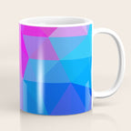 Magenta Blacklight Low Poly Coffee Mug Gallery Image 1