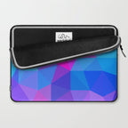 Magenta Blacklight Low Poly Laptop Sleeve Gallery Image 2