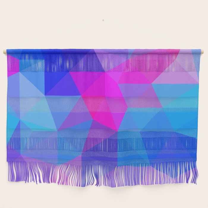 Magenta Blacklight Low Poly Wall Hanging Gallery Image 1