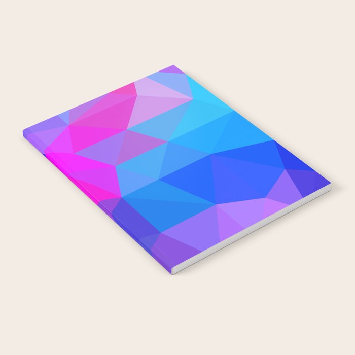 Magenta Blacklight Low Poly Notebook Gallery Image 1