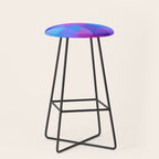 Magenta Blacklight Low Poly Stool Gallery Image 1