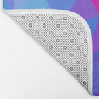 Magenta Blacklight Low Poly Bath Mat Gallery Image 2