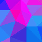 Magenta Blacklight Low Poly Coffee Mug Gallery Image 2