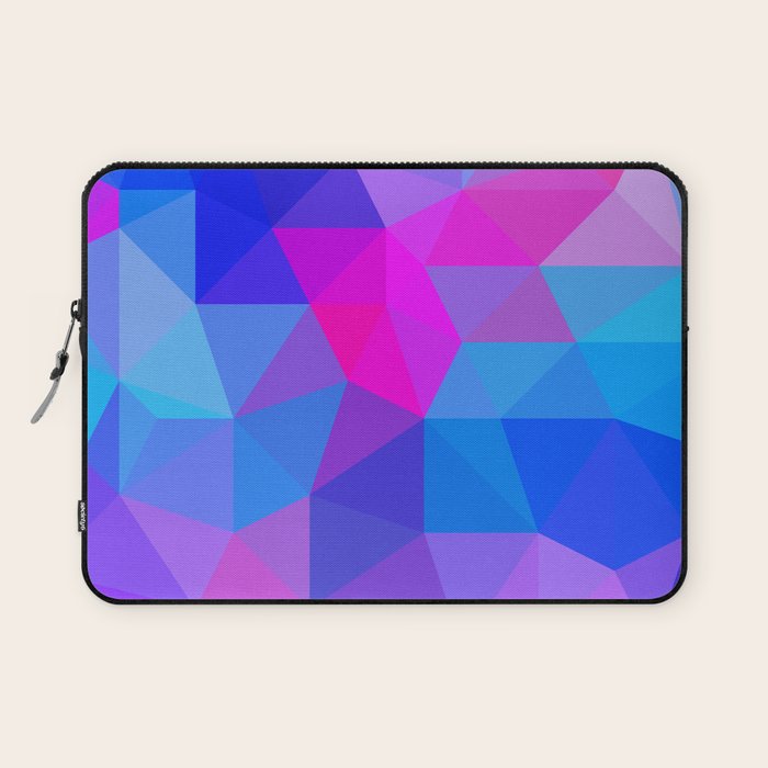 Magenta Blacklight Low Poly Laptop Sleeve Gallery Image 1