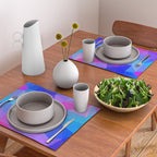 Magenta Blacklight Low Poly Placemat Gallery Image 2