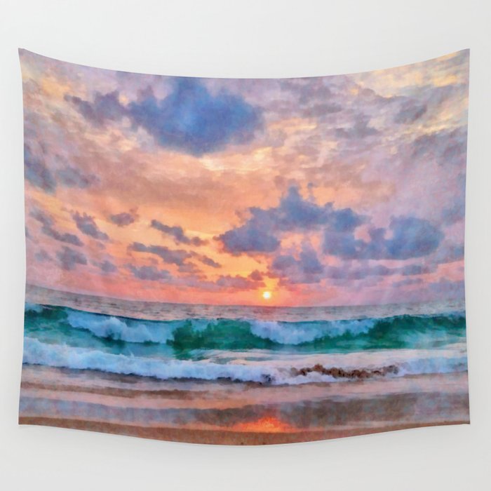 Sea view Wall Tapestry Gallery Image 4