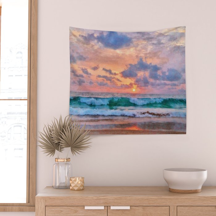 Sea view Wall Tapestry Gallery Image 2