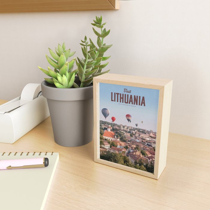 Visit Lithuania Mini Art Print Gallery Image 2