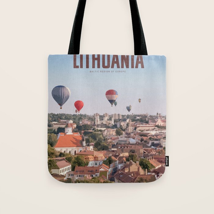 Visit Lithuania Tote Bag Gallery Image 1