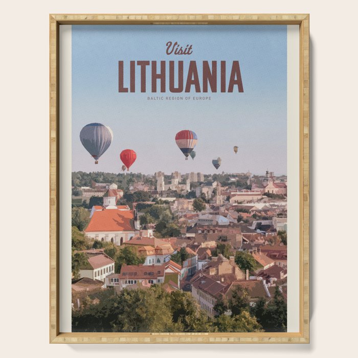 Visit Lithuania Serving Tray Gallery Image 1