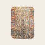 Copper Turquoise Antique Tabriz Rug Print Bath Mat Gallery Image 1