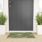 Wild Horses  Sage Green Toile Pattern  Welcome Mat Gallery Image 3