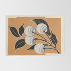 Minimalist Cherry Fruit Line Art 5 Rug Gallery Image 2