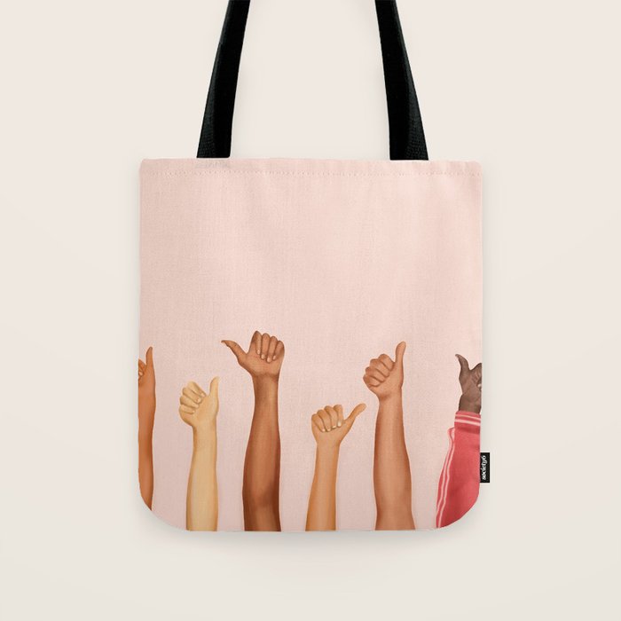 Thumbs Up Tote Bag Gallery Image 1