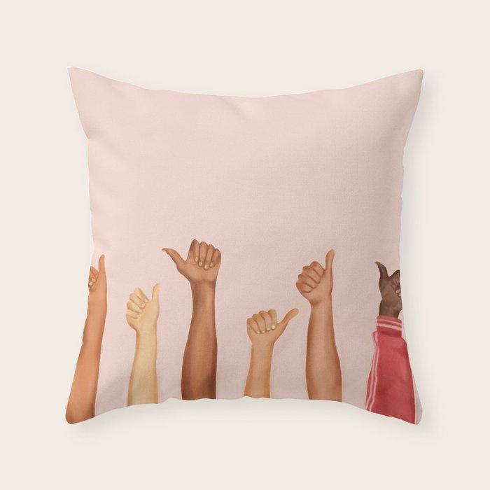 Thumbs Up Throw Pillow Gallery Image 6