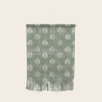 block print palm on sage Wall Hanging Gallery Image 1
