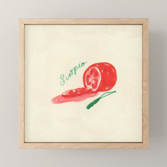 scorpio tomato Mini Art Print Gallery Image 1