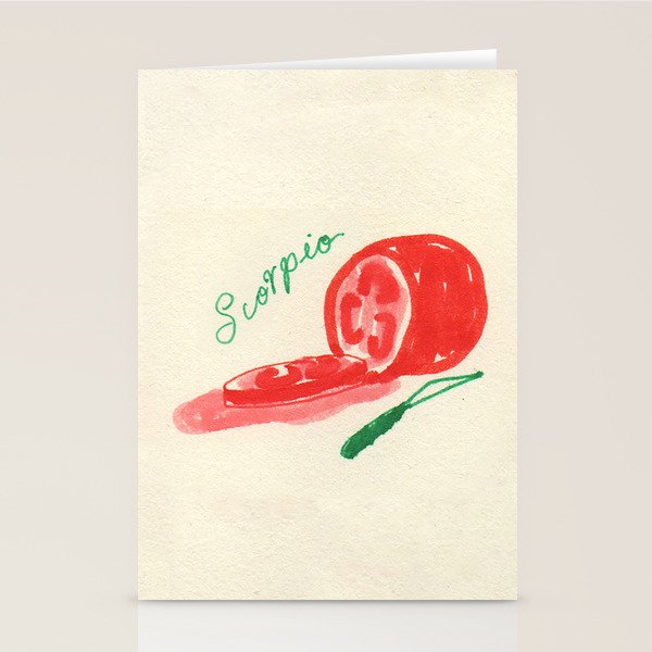 scorpio tomato Stationery Card Gallery Image 2