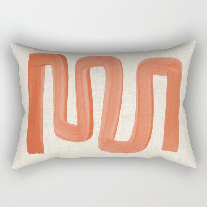 Orange Ghost Road  Rectangular Pillow Gallery Image 1