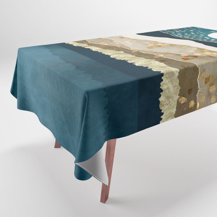 Starlit Mountain Lake Tablecloth Gallery Image 1