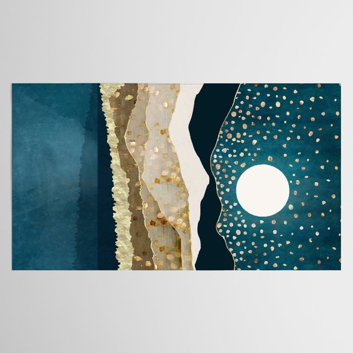 Starlit Mountain Lake Tablecloth Gallery Image 2