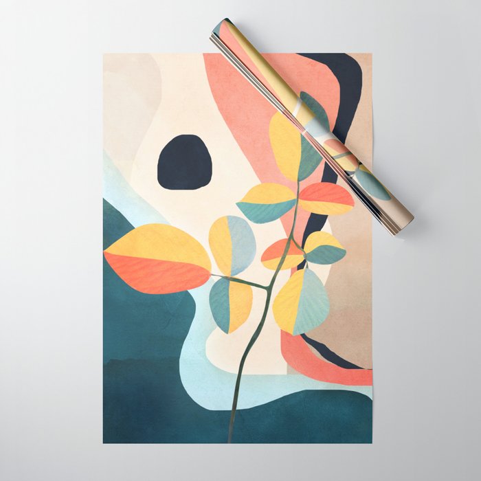 Colorful Branching Out 25 Wrapping Paper Gallery Image 1