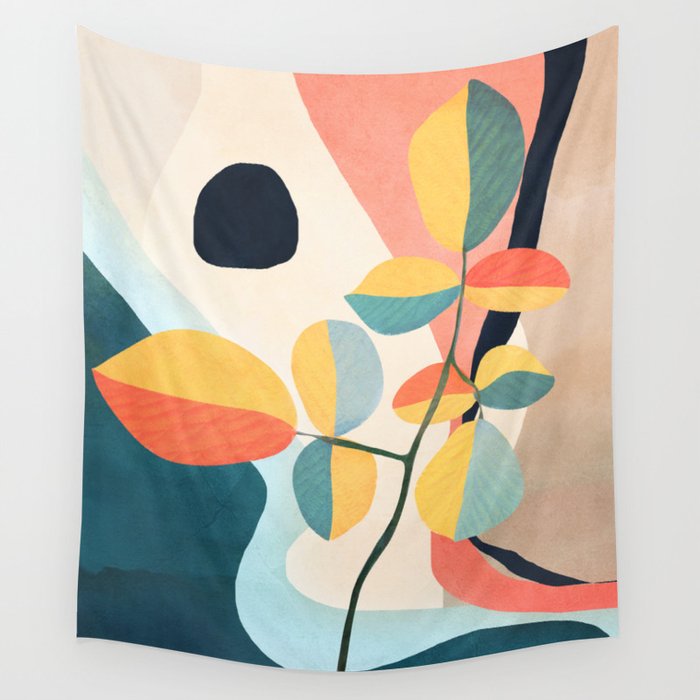 Colorful Branching Out 25 Wall Tapestry Gallery Image 4