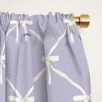 Bows & Ribbons Pattern XXXIV Pastel Lavender Purple  Window Curtain Gallery Image 2