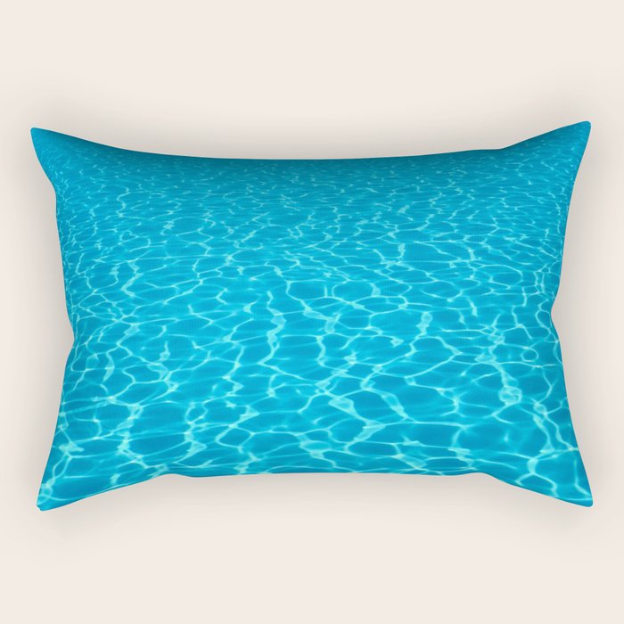 Swimming pool water sun reflection. Ripple Water. Rectangular Pillow Gallery Image 2