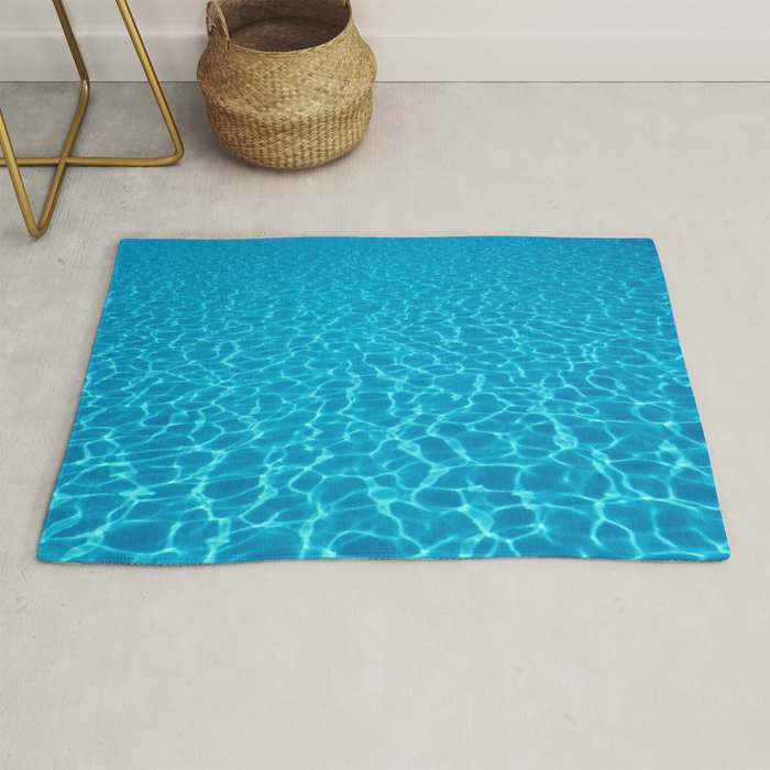 Swimming pool water sun reflection. Ripple Water. Rug Gallery Image 1