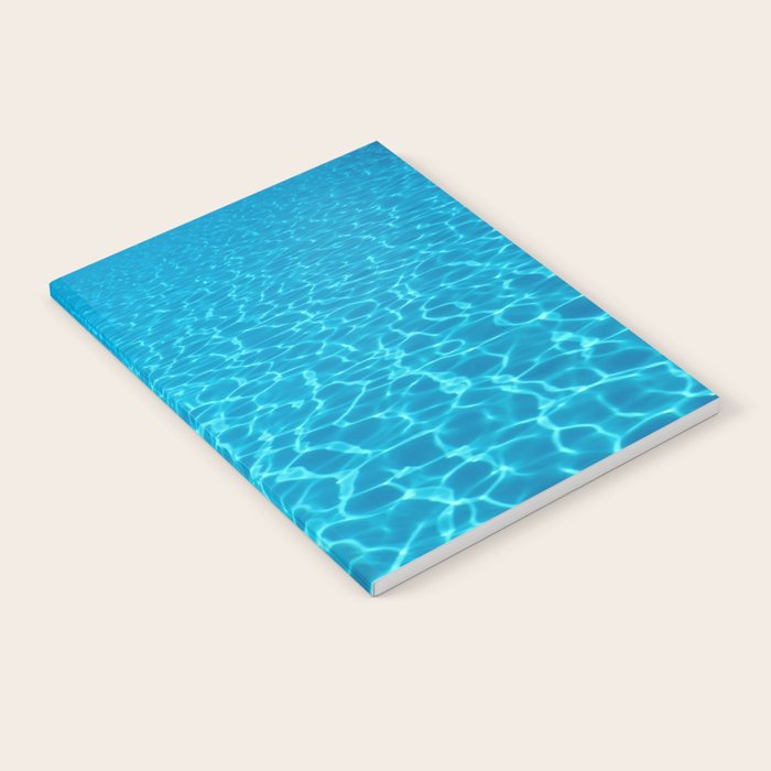 Swimming pool water sun reflection. Ripple Water. Notebook Gallery Image 2
