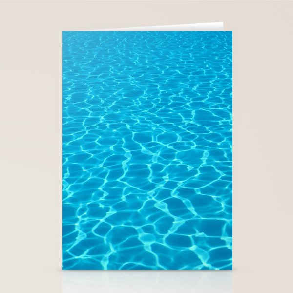 Swimming pool water sun reflection. Ripple Water. Stationery Card Gallery Image 2