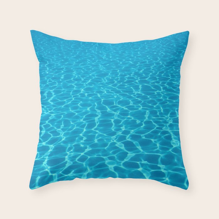 Swimming pool water sun reflection. Ripple Water. Throw Pillow Gallery Image 6