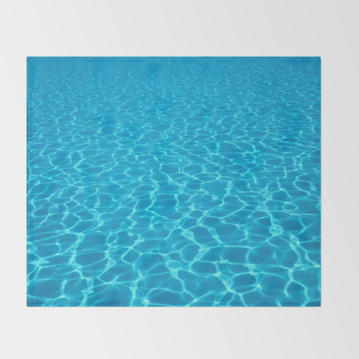 Swimming pool water sun reflection. Ripple Water. Throw Blanket Gallery Image 2