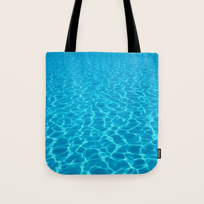 Swimming pool water sun reflection. Ripple Water. Tote Bag Gallery Image 1