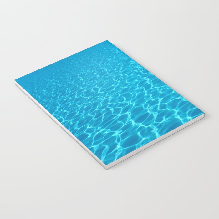 Swimming pool water sun reflection. Ripple Water. Notebook Gallery Image 3
