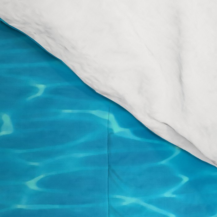 Swimming pool water sun reflection. Ripple Water. Comforter Gallery Image 4