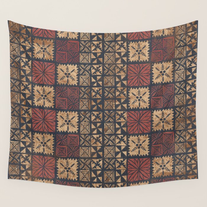 UrbanNesian Tongan Ngatu | Mua Wall Tapestry Gallery Image 4