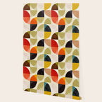 mid century color geometry shapes Wallpaper Gallery Image 2