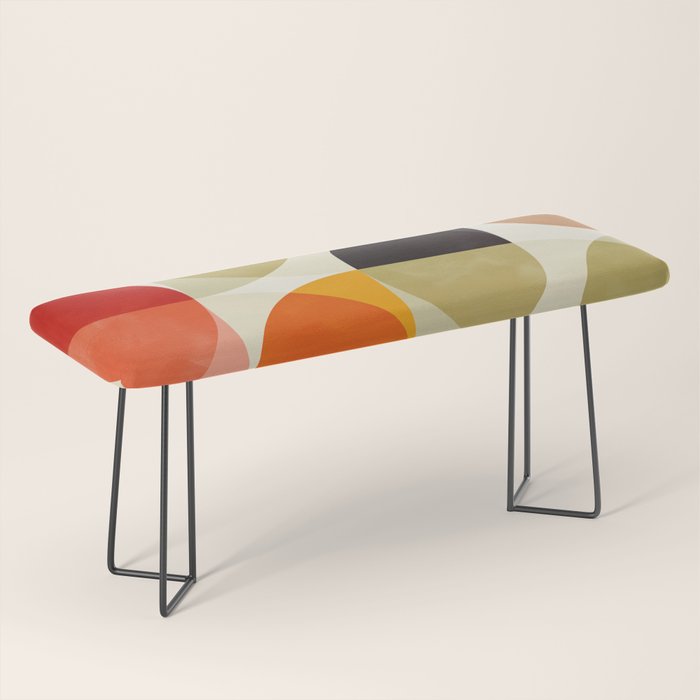 mid century color geometry shapes Bench Gallery Image 1