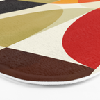 mid century color geometry shapes Bath Mat Gallery Image 3
