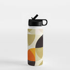 mid century color geometry shapes Water Bottle Gallery Image 1