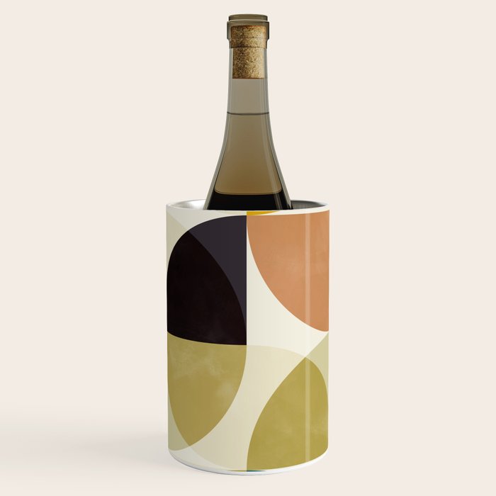 mid century color geometry shapes Wine Chiller Gallery Image 3