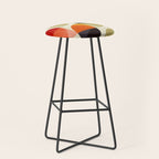 mid century color geometry shapes Stool Gallery Image 1