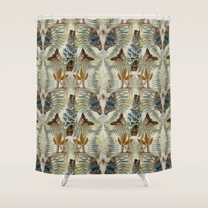 Lush boho forest C Shower Curtain Gallery Image 1