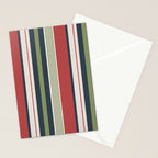 Modern Christmas Stripes 2025 Stationery Card Gallery Image 2