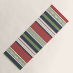 Modern Christmas Stripes 2025 Yoga Mat Gallery Image 1