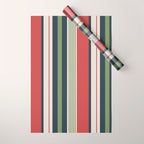 Modern Christmas Stripes 2025 Wrapping Paper Gallery Image 1