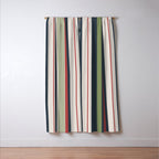 Modern Christmas Stripes 2025 Window Curtain Gallery Image 3