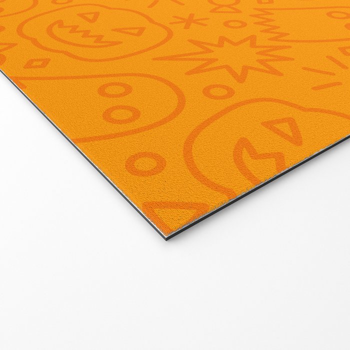 Fun halloween cartoon doodle art pattern Welcome Mat Gallery Image 2